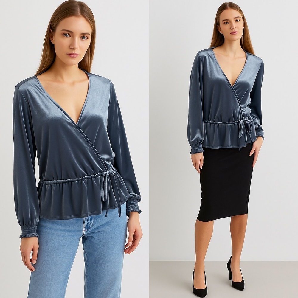 LC Lauren Conrad Blue Blouse